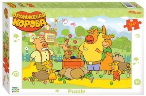 Паззл  360 Степ Оранжевая корова 73084