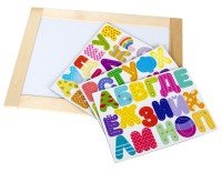 Доска двухсторонняя обучающая магнитно маркерно меловая Веселая азбука