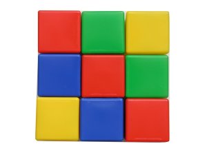 Набор кубиков выдувка 9 эл 8 см 00900