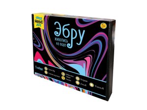 Набор для рисования на воде Эбру 5 красок лоток А6 Magic ART 05160