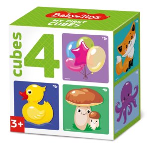 Кубики пластмас Микс 4 шт Baby Toys 03544