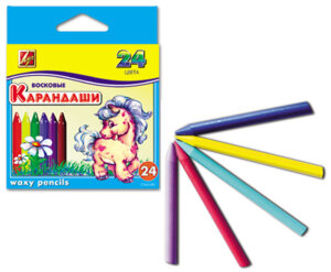 Мелки восковые 24цв Классика  12С 862-08