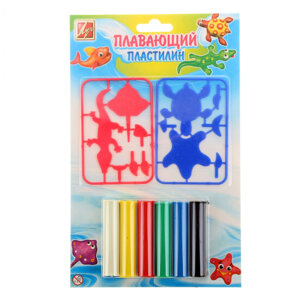 Пластилин  6цв плавающий с пластмассовыми деталями 23С 1435-08