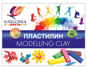 Пластилин 40цв Классика 30С 1922-08