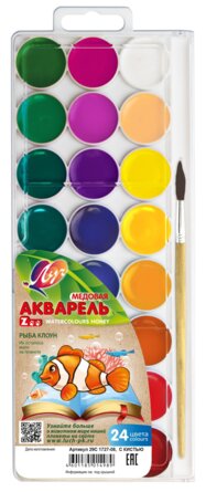 Акварель 24цв ZOO с/к пласт 29С 1727-08