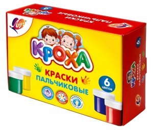 Краски пальчиковые 6цв Луч 40мл 24С 1508-08