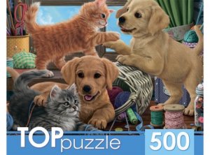 Паззл  500 Пушистые помощники ХТП500-6811 