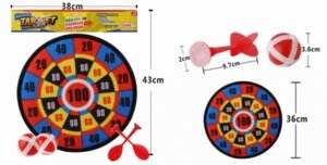 Дартс Попади в цель 2 36см на липучке 2 шарика 2 дротика Y22983007