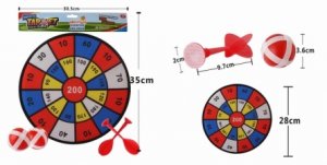 Дартс Попади в цель 6 28 см на липучке 2 шарика 2 дротика Y22983038