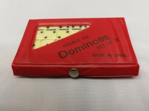 Домино пластиковое 17*10*1,5 см в пластик коробке 28шт P00065