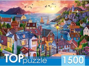 Паззл 1500 Приморский город на закате ХТП1500-1591 