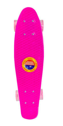 Пенниборд пластик Розовый колеса PU макс вес 50-60 кг розовый M350-1sP