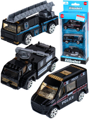 Набор метал машинок СПЕЦТЕХНИКА ПОЛИЦИЯ  3шт микс в кор 2029112