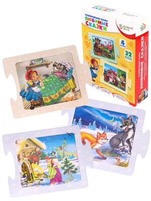 Развивающая игра пазл ЛЮБИМЫЕ СКАЗКИ BRIGHT KIDS ИН-1684