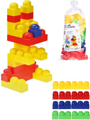 Конструктор детский Малыш 96 эл в пакете И-1357