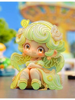 Алмазная мозаика 23х30 см с подр част заполн Куколка с крыльями 8 цв НД-5144