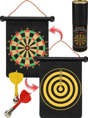 Дартс магнитный Прямо в цель 7,7х7,7х26см 2 дротика в тубе 1908256