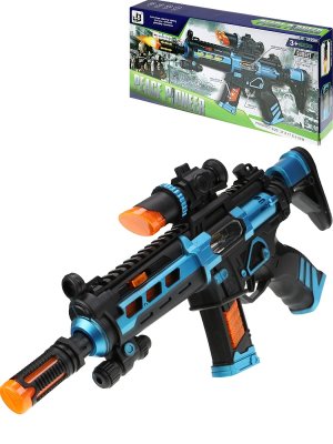 Автомат Точный выстрел синий зеленый свет звук вибрация 3*AА не в к-те 2285474