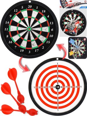 Дартс Меткость 18 см 3 дротика с магнитами крючок в к-те Y23414037