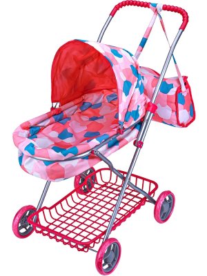 Коляска для кукол 54х36х61,5см со складной люлькой и сумкой 9325C