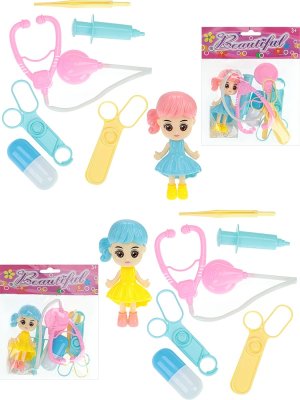 Игровой набор Юный доктор 6 дет мини куколка микс в пакете Y12558003