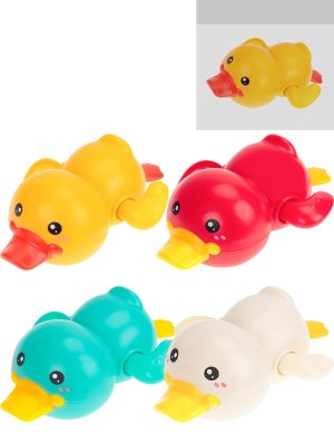 Заводная игрушка для купания Утенок 4 цвета микс в пакете 2097666