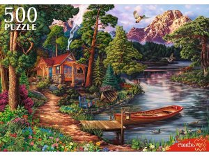 Паззл  500 ДОМИК У РЕКИ Ф500-8713