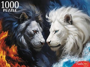 Паззл 1000 ЧЕРНЫЙ И БЕЛЫЙ ЛЕВ П1000-3062 