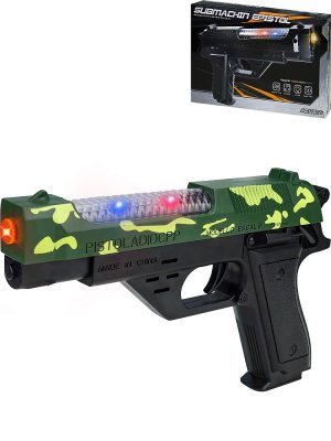Пистолет свет звук 22х3,2х14см батарейки 3АА не в к-те 2396300