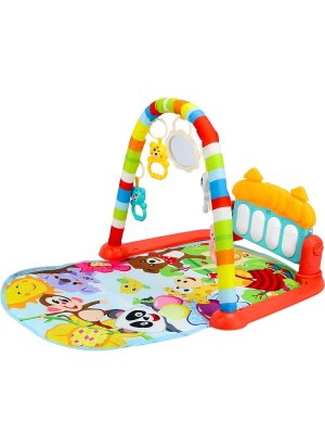 Игровой коврик пианино свет звук 5 подвесных игрушек 3*АА не в к-те КВ-0753