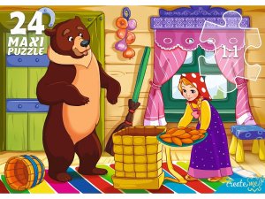 Паззл МАКСИ 24 элемента МАША И МЕДВЕДЬ ПМ-7134