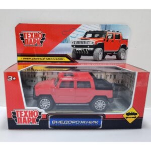 Модель Маш Внедорожник металл 11 см инерц красн