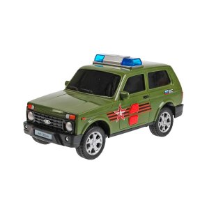 Модель Маш LADA 4x4 URBAN АРМИЯ РОССИИ пластик свет звук 19,5 см 2 кноп URBANBLACK-20PLARR-GN