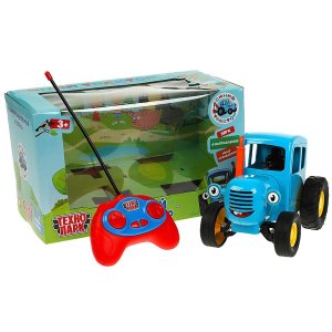 Модель р/у СИНИЙ ТРАКТОР 20 см звук синий кор