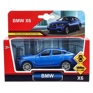 Модель металл BMW X6 10 см, двери, инерция Технопарк в кор.2*120шт