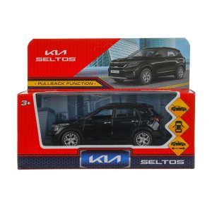 Модель Маш KIA seltos 12 см металл двери багаж инерц черный SELTOS-12-BK