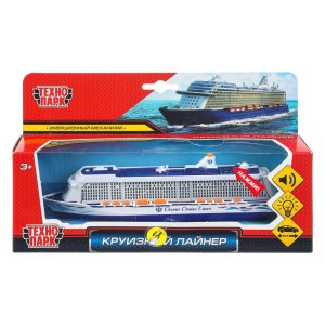 Модель Маш Круизный лайнер 20 см металл свет звук инерц SB-17-65-WB (48)