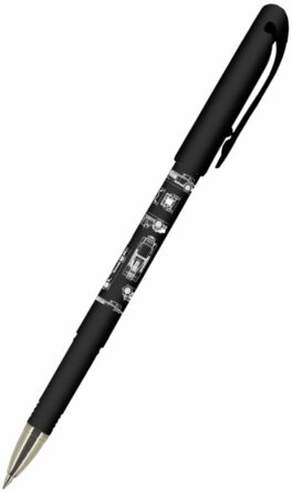 Ручка гелевая 0,5мм Синяя стираемая DeleteWrite Art Blueprint Автомобиль 20-0272