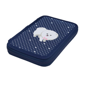 Пенал 1 секц Шпиц Синий на молнии 200х130мм 14-050/05