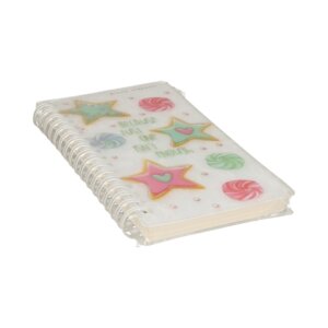 Записная книжка  80л А6- Кл/линия/точка CUTE JOURNAL MINI с резинкой Звездочка Спираль 3-574/05