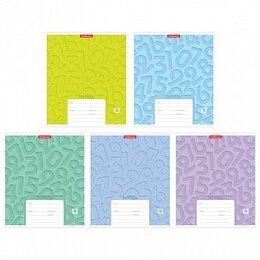 Тетрадь  12л Клетка Типографика Цифры 39885