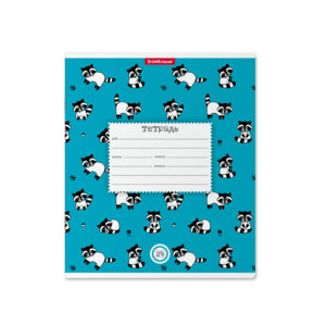 Тетрадь  24л Клетка Racoons 49207