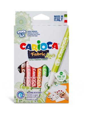 Фломастеры 10цв для ткани Fabric Liner 42909
