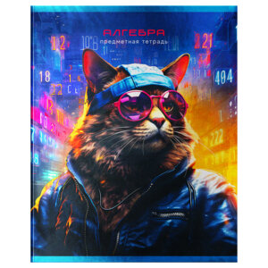 Тетрадь предм  48л Клетка Мир будущего Алгебра металлизир ТП5ск48 56328