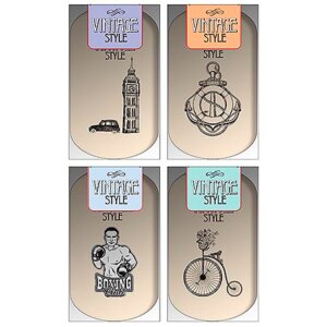 Ластик HappyGraphix Vintage 4 диз 42-0019