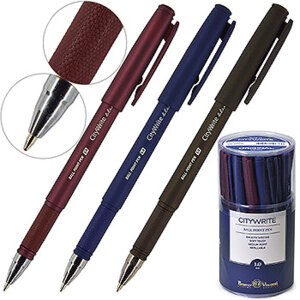 Ручка шар 1,0мм Синяя CityWrite ORIGINAL 3 цв корп 20-0018