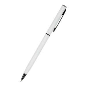 Авторучка шар 0,7мм Синяя PALERMO Белый металл корп 20-0250/14