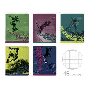 Тетрадь 48л Клетка SCOOTER RIDERS 7-48-1291