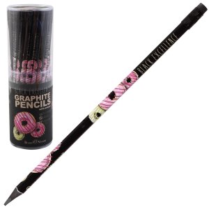 Карандаш ч/г HB с ластиком Black Excellence Донат рулит пластик 21-0070/04