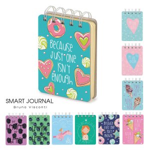 Блокнот 108л Линия А7 SMART JOURNAL 10 видов Микс 2 Спираль 3-559/02